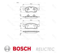 Genuine BOSCH Front Brake Pad Set for Mercedes ML350d BlueTEC 3.0 (6/11-2/15)