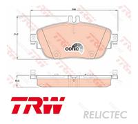Front Brake Pads Set MB:W176,C117,W246 W242,X156,X117,CLA,A,B,GLA 0064204620