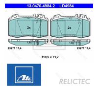 Front Brake Pads Set MB:W220,W163,R129,S,ML,SL A0064201220 A2214200720