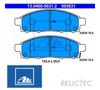 Brake Pad Set, disc brake ATE 13.0460-5631.2 for L200 / TRITON 2.5 2007-2015