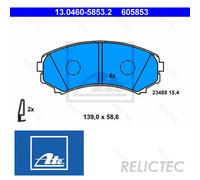 Front Brake Pads Set Mitsubishi:PAJERO III 3,IV 4,GRANDIS,II 2 4605A041 MN116445