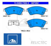 Front Brake Pads Set Opel Vauxhall Chevrolet:ASTRA J,Mk VI 6,CRUZE,AVEO 1605169