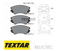Genuine OE Textar Brake Pads Full Set Of 4 Front 2441201