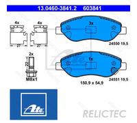 Front Brake Pads Set Opel Vauxhall:CORSA D,Mk III 3 1605355 1605228 93189822