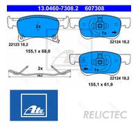 Front Brake Pads Set Opel Vauxhall:CORSA E,ADAM,Mk IV 4,CORSAVAN Mk IV 4 1605281