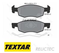 Front Brake Pads Set Opel Vauxhall:CORSA E,Mk IV 4,CORSAVAN Mk IV 4 95517028