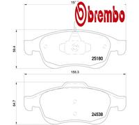 BREMBO P 23 148X Brake pad set