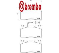 BREMBO Brake pad set XTRA LINE incl. wear warning contact P 23 154X Brake pads,Brake pad set, disc brake ALFA ROMEO,GIULIETTA (940)