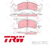 Front Brake Pads Set Pontiac Chevrolet Cadillac Buick Oldsmobile:CAMARO 12510043