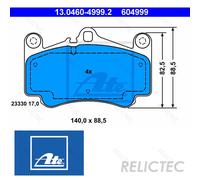 Fits ATE 13.0460-4999.2 Brake Pad Set, disc brake DE stock