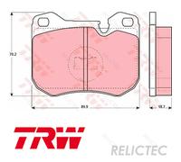 Brake Pad Set, disc brake TRW GDB309 for PORSCHE 944 2.5 1981-1987