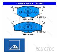 Brake pads 13.0460-7101.2 ATE for VW SEAT