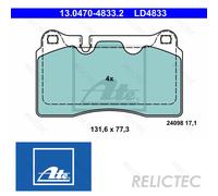 Front Brake Pads Set Seat VW:TOUAREG,LEON ST,SC 7L6698151E 8J0698151D 8J0698151K