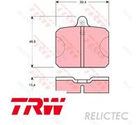 NEW DISC BRAKE PADS SET FOR SKODA RAPID 120G 130G 135G 742 13 135 8 100 TRW
