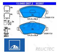 Front Brake Pads Set Vauxhall Opel:CORSA C,COMBO,Mk II 2,Mk II 2,TIGRA 1605974