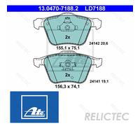 Front Brake Pads Set Volvo:XC90 I 1 31262705 274331