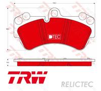 Front Brake Pads Set VW Porsche:TOUAREG,CAYENNE 7L0698151Q 7L0698151S 7L0698151F