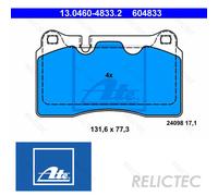 Front Brake Pads Set VW Seat Audi:TOUAREG,LEON ST,TT,SC,A3 8J0698151D 8J0698151G