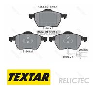 Front Brake Pads Set VW Seat Ford:SHARAN,ALHAMBRA,GALAXY 7M3698151 1237132