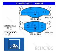 Front Brake Pads Set VW Seat:PASSAT,GOLF II 2,JETTA II 2,CORDOBA,SCIROCCO