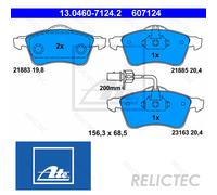 Front Brake Pads Set VW:TRANSPORTER IV T4 7D0698151F 7D0698151D