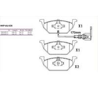 BRAKE PADS FRONT VW GOLF IV/V 1997-,POLO 2001-,SKODA FABIA 1999-