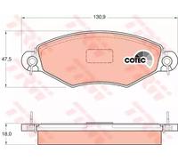 FRONT BRAKE PADS TRW GDB1361