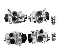 Front Brake Wheel Cylinders for Honda TRX300 TRX300FW Fourtrax 300 4x4 1988-2000 (Left&Right All 4 Kit), OEM# 45330-HC5-006 45310-HC5-006