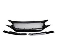 Front Bumper Air Inlet Grille For Civic 10th Fk7 Fk8 Type-R Fc Js N1 Style Carbon Grille Trim Front Radiator Grille Panel(OneColor)
