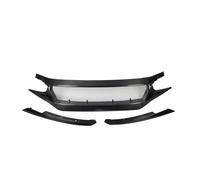 Front Bumper Air Inlet Grille For Civic 10th Fk7 Fk8 Type-R Fc Js N1 Style Carbon Grille Trim Front Radiator Grille Panel(Rhd Gray)