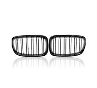 Front Bumper Bottom Grill For BMW 1 Series For F20 For F21 2011 2012 2013 2014 Gloss Black Front Bumper Kidney Grille Car Double Slat Racing Grills