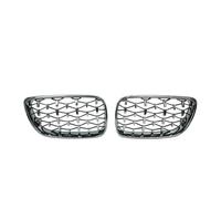 Front Bumper Bottom Grill For BMW For 2 Series For F22 For F23 For F87 For M2 2014-2019 Car Front Kidney Diamond Grille Racing Grill Silver Grilles(Silver)