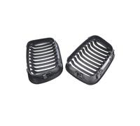Front Bumper Bottom Grill For BMW For E46 For 3 Series For 4 Door 1998 1999 2000 2001 2Piece Matte Black Front Grille