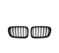 Front Bumper Bottom Grill For BMW For X3 For F25 2011 2012 2013 Car Front Bumper Grilles 2 Slat Racing Grills Dual Slats Double Line Kidney Grille(Matte Black)