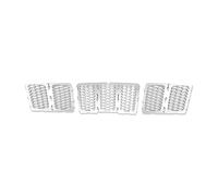 Front Bumper Bottom Grill For Jeep For Grand For Cherokee 2014-2016 Racing Grills Car Front Insert Honeycomb Mesh Grille Decoration Cover Car Accessories(Short Wire)