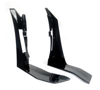 Front Bumper Bracket FIt For Ford Mustang2015-2022 GT500 Gloss Black Front Bumper Corner Winglet Splitters Car Black Shiny Chrome Front Bumper Upper Molding Trim