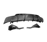 Front Bumper Bracket FIt For Tesla Model 3 2017-2023 Car Rear Bumper Lip Diffuser Lip Side Corner Cover Splitter Guard Plate Chrome Front Bumper Upper Molding Trim(Carbon Fiber Look)