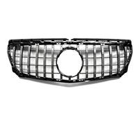 Front Bumper Center Grill For Mercedes For Benz B-Class W246 2015-2019 B180 B200 B250Tuning Gril Front Bumper Grill Upgrade Black/Silver GT Style(GT Silver)