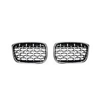 Front Bumper Center Lower Grille For BMW For X3 For G01 For G08 For X4 For G02 2018-2021 1 Pair Car Front Bumper Grills Diamond Racing Grille Kidney Grill(All Sliver)