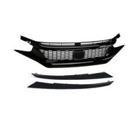 Front Bumper Center Lower Grille For Civic 10th Gen 2016 2017 2018 2019 2020 2021 Upper Bumper Hood Mesh Grills Front Grille Racing Grill(16-18 Type 1)