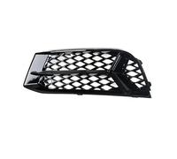 Front Bumper Centre Grille For A3 2017-2020 Honeycomb Fog Lamp Frame Hollow Grille Under The Net Black Bright Car Accessories(Left)