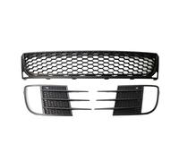 Front Bumper Centre Grille For VW For Golf 6 MK6 VI For GTI For GTD 2009-2013 1 Pair Car Front Bumper Lower Fog Light Vent Grille Mesh Grill Cover Case(3 PCS)