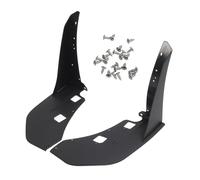 Front Bumper Corner Spoiler Winglet Splitters, ABS Front Side Corner Winglet, Pair of Front Splitter Extension Winglets Replacement for GT500 2014 to 2021, Black