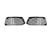 Front Bumper Cover Grille Rugged Construction Gloss Black ABS Material Easy Installation Replacement for Q5 2018 2019 2020 Models 8XA807681B 8XA807682B