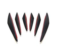 Front Bumper Decoration Diffuser Splitter Spoiler For X1 E84 Car Tuning Accessories Universal 6pcs(Carbon Fiber 6pcs)