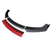 Front Bumper Diffuser For A5 2008-2016 Car Front Spoilers Protector Plate Lip Type Shovel Body Kit Front Skirt Splitter(Matt Black-red)