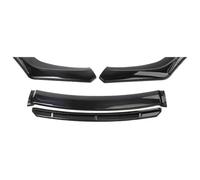 Front Bumper Diffuser For Mitsubishi For Lancer 2008-2017 Car Front Spoilers 4PCS Side Spoiler Splitter Diffuser Body Kit Guards Deflector Front Bumper Lip(Black)