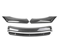 Front Bumper Diffuser For VW For J&etta MK6 Car Front Spoilers 4PCS Side Spoiler Splitter Diffuser Cover Guards Front Bumper Lip(Carbon Look)