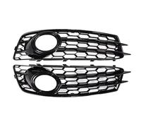 Front Bumper Fog Lamp Cover Compatible With 2009 2010 2011 2012 For A3 For 8P For S For Line For Sport Fog Light Grille Honeycomb Mesh 8P0807682 8P0807681(Gloss black)