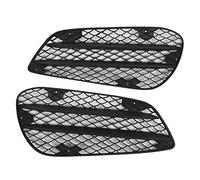 Front Bumper Fog Lamp Grille Replacement, Black ABS, Pair Left Right, W212 Line 2013-2015 - Durable Material, Easy Installation, Enhances Visibility